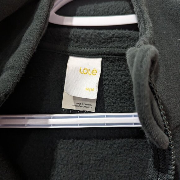 Lole Hunter Green Scuba Style Zip Up Hoodie Women's M Athleisure 24 Inch L - Picture 6 of 9